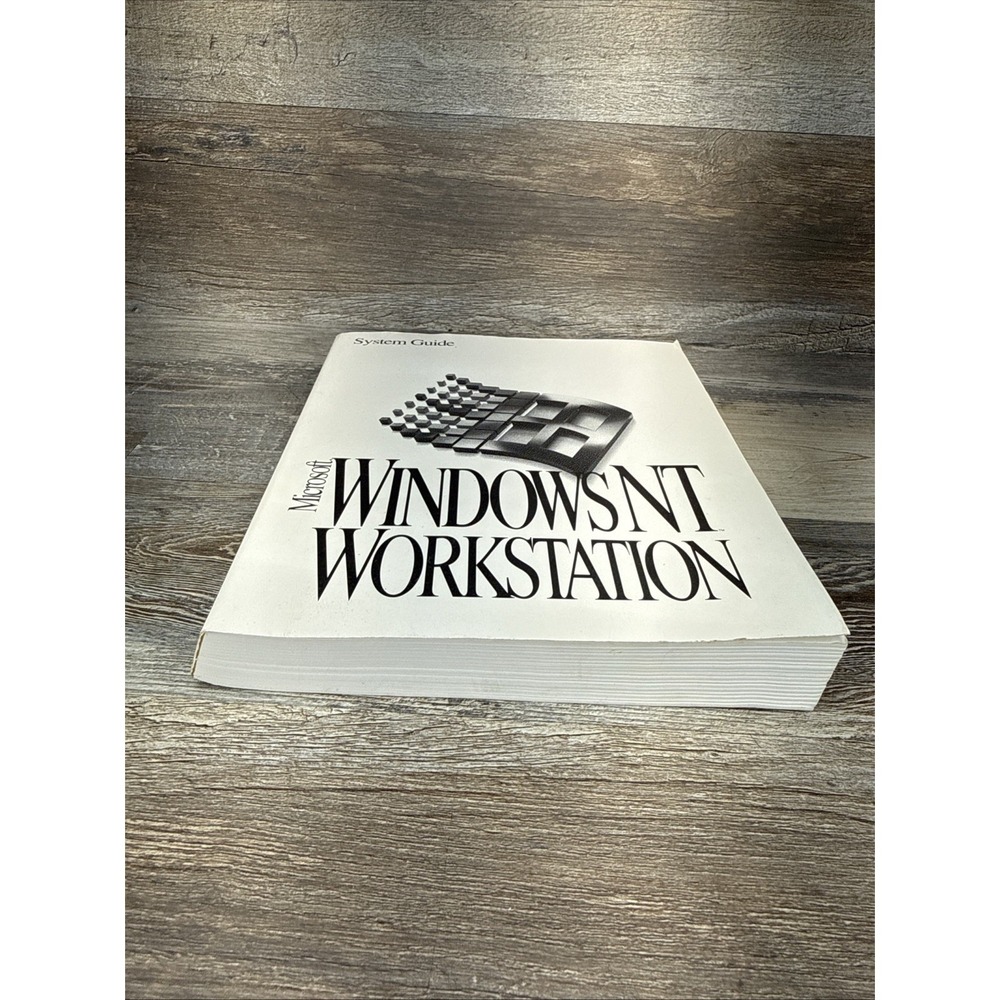 Microsoft Windows NT Workstation System Guide Version 3.5 Manual 1994 Vintage-VG - Picture 2 of 8